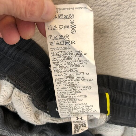 Under Armour Mens Jogger Pants XL Loose-Fit Sweatpants Gray Herringbone Athletic - Picture 8 of 13